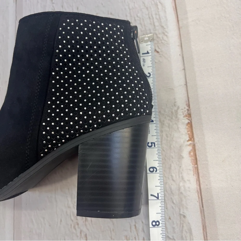 Madden NYC Women's Rain Zip Up‎ High Heel Ankle Boots Black Size 9